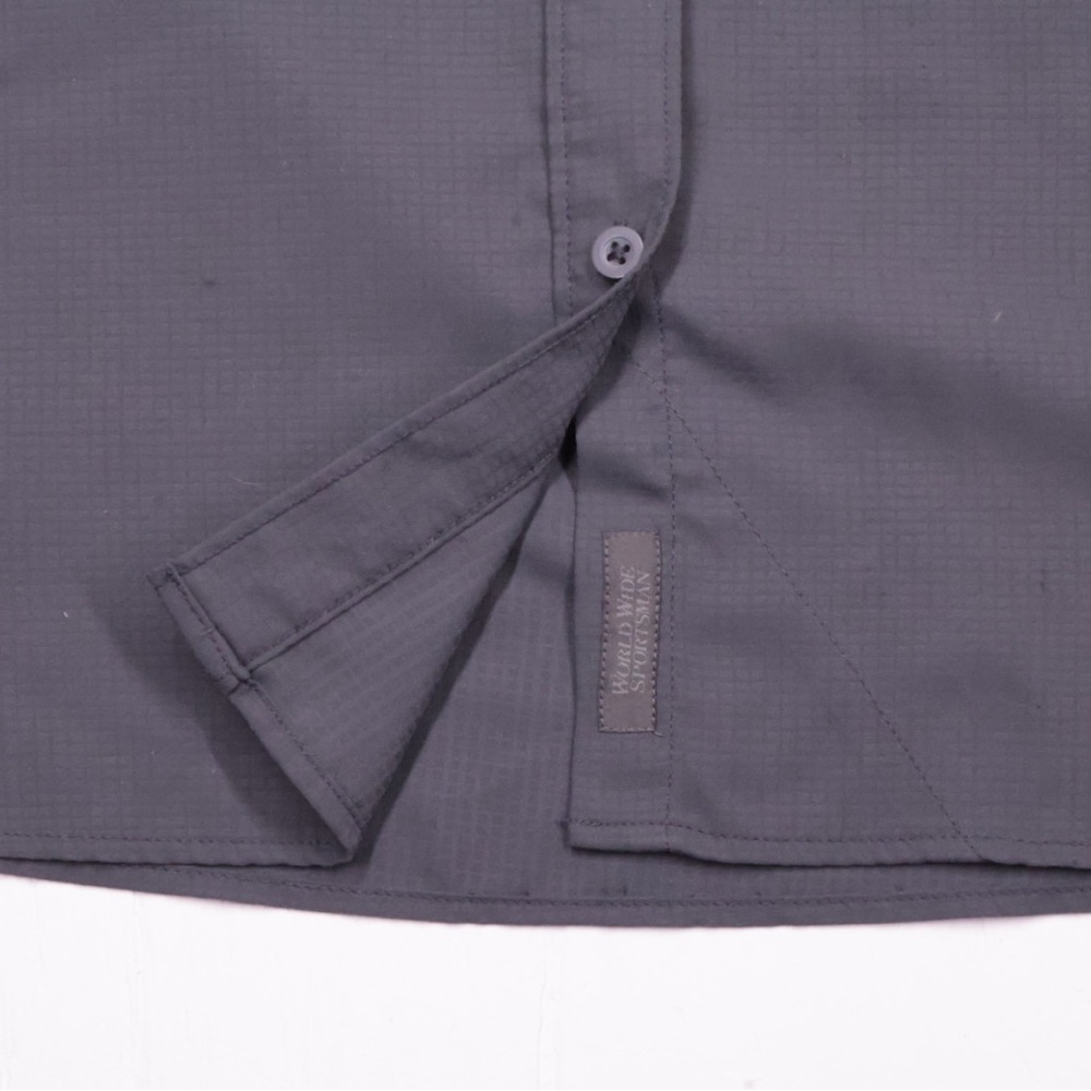 Bass Pro Shops Men's Charcoal Button Down Shirt - Picture 3 of 12